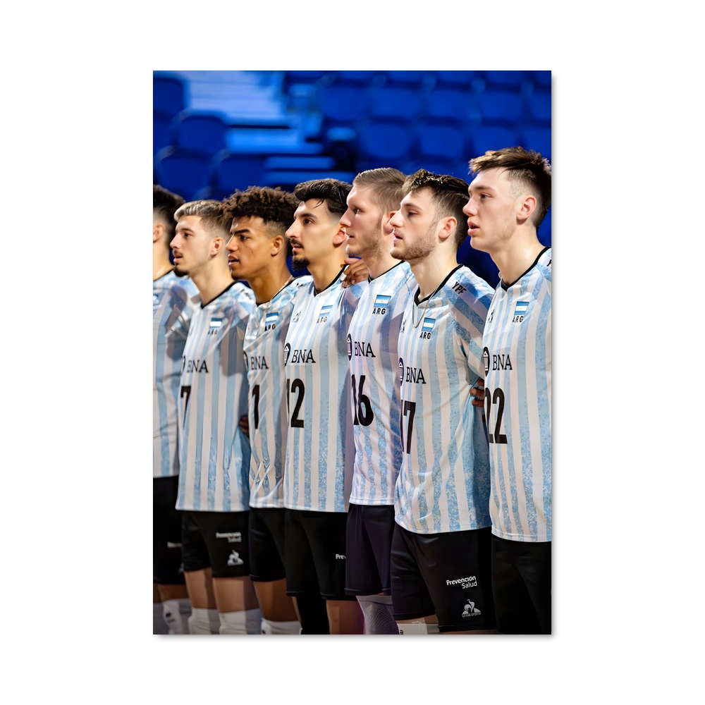 Poster Équipe d'Argentine en Action